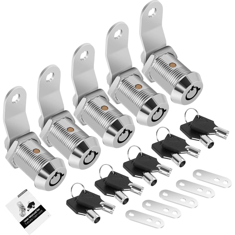 Door Lock - 5 Paket Kunci Kabinet dengan Kunci,